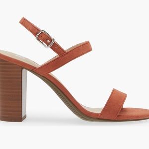 BP. Lula Block Heel Slingback Sandal 3.75”